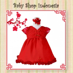 Dress Cewek Imlek Red  large